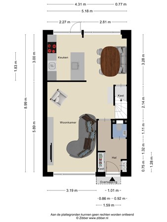 Floorplan - Kamgras 27, 3902 BA Veenendaal