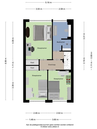 Floorplan - Kamgras 27, 3902 BA Veenendaal