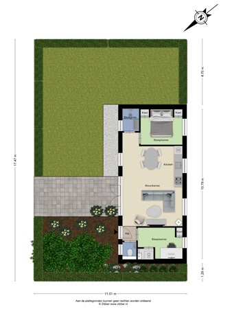 Floorplan - Nieuwe Veenendaalseweg 229-192, 3911 MJ Rhenen