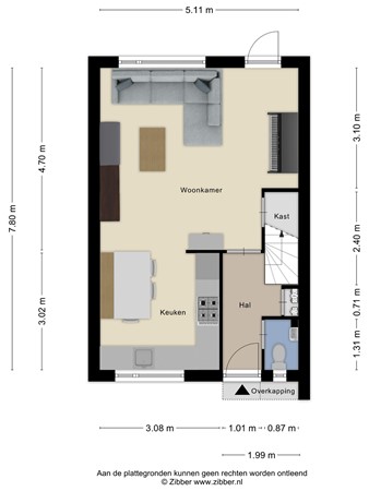 Floorplan - Heideweg 13, 3921 CJ Elst