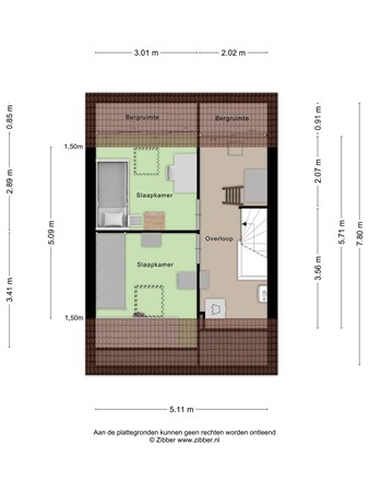 Floorplan - Heideweg 13, 3921 CJ Elst