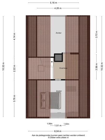 Floorplan - Willem Barentszstraat 13, 3902 DE Veenendaal
