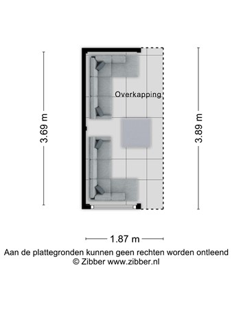 Floorplan - Willem Barentszstraat 13, 3902 DE Veenendaal