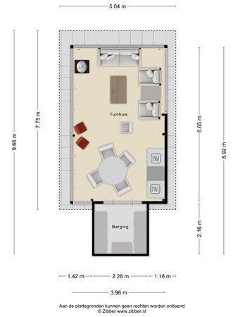 Floorplan - De Tinneweide 139, 3901 KJ Veenendaal