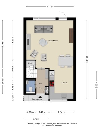 Floorplan - Rietzanger 10, 3906 NE Veenendaal