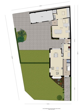 Floorplan - Bergweg 30, 3904 HN Veenendaal