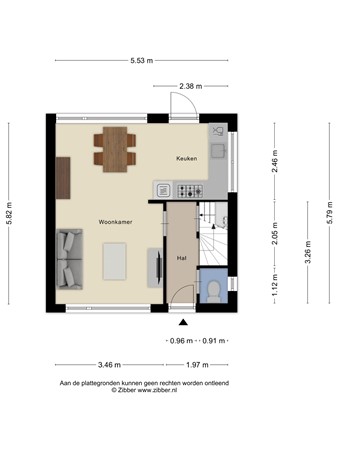 Floorplan - Verbindingsweg 32, 3921 DM Elst