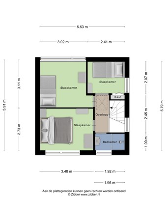 Floorplan - Verbindingsweg 32, 3921 DM Elst