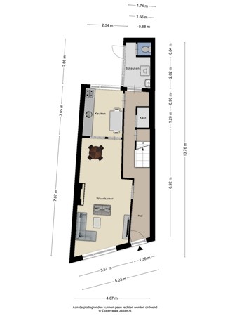 Floorplan - Rijnstraat 9, 3911 KP Rhenen