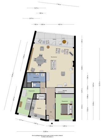 Floorplan - Scheepjeshof 73, 3901 CR Veenendaal