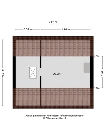 Floorplan - Kerkewijk 220, 3904 JK Veenendaal