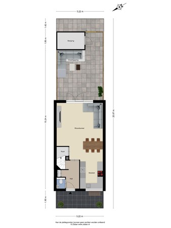 Floorplan - Faberhof 32, 3907 JK Veenendaal