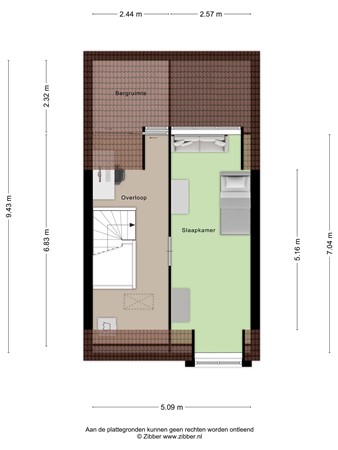 Floorplan - Faberhof 32, 3907 JK Veenendaal