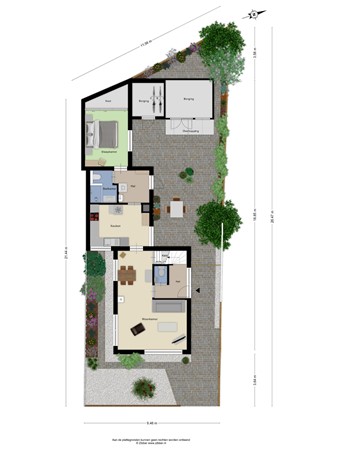 Floorplan - Driftweg 23C, 3921 DR Elst