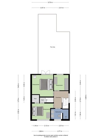 Floorplan - Gerard Doustraat 33, 3904 ZD Veenendaal