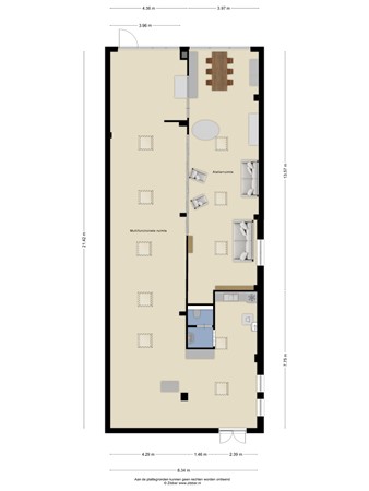 Floorplan - Gerard Doustraat 33, 3904 ZD Veenendaal