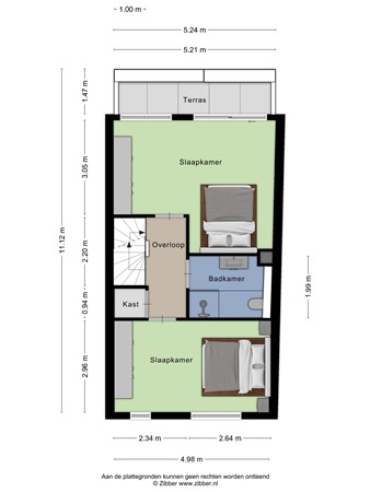 Floorplan - Emily Brontësingel 89, 6836 VH Arnhem