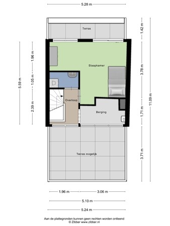 Floorplan - Emily Brontësingel 89, 6836 VH Arnhem