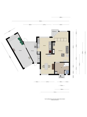 Floorplan - De Deel 17, 3902 CS Veenendaal