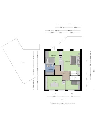 Floorplan - De Deel 17, 3902 CS Veenendaal