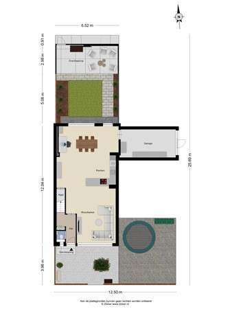 Floorplan - Noorderkroon 68, 3902 VE Veenendaal