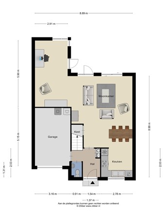 Floorplan - Floralaan 6, 3904 BX Veenendaal