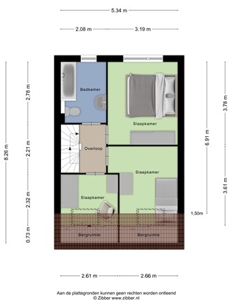 Floorplan - Elzenhof 21, 3927 GK Renswoude