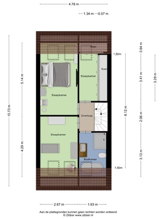 Floorplan - Leo Gestelstraat 29, 6717 RH Ede