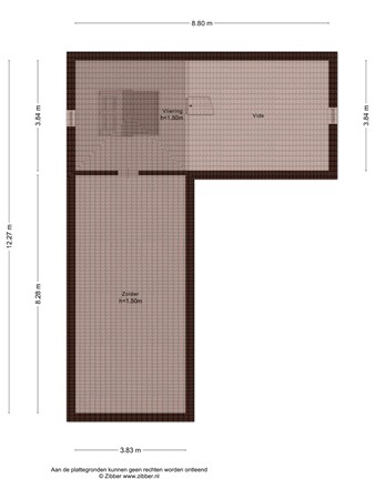 Floorplan - Nieuwe Veenendaalseweg 229-20, 3911 MJ Rhenen