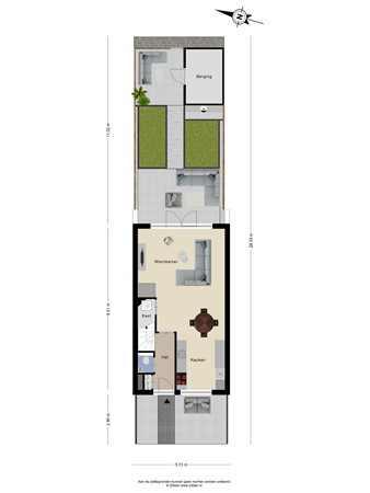 Floorplan - Prof. Visserlaan 58, 6709 VD Wageningen