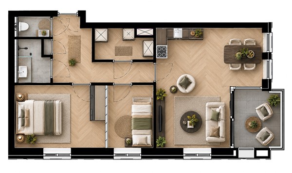 Floorplan - Radboudweg Construction number 5, 3911 BE Rhenen