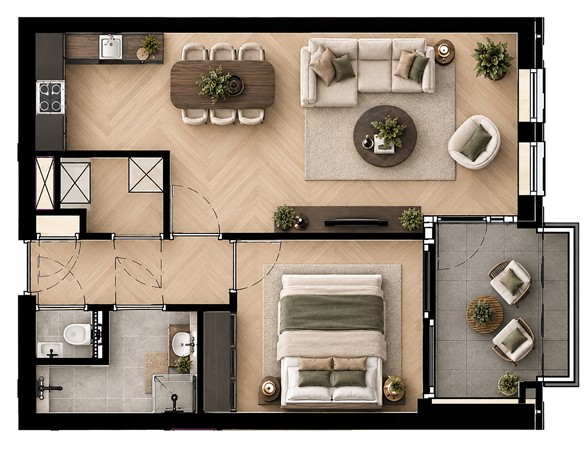 Floorplan - Radboudweg Construction number 6, 3911 BE Rhenen