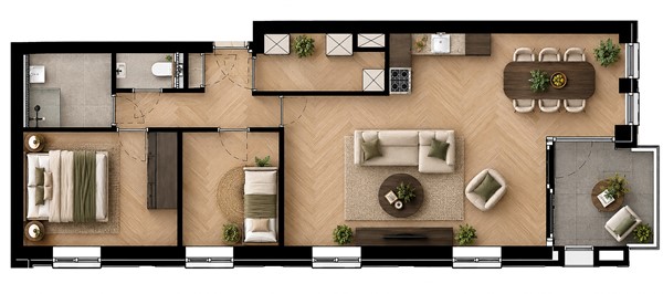 Floorplan - Radboudweg Construction number 21, 3911 BE Rhenen
