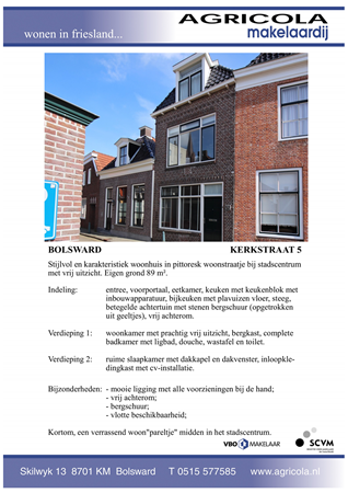 Brochure preview - bolsward, kerkstraat 5, brochure