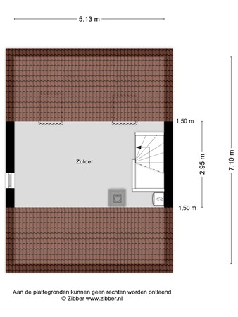 Floorplan - Spechtstraat 16, 6921 KR Duiven