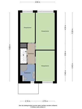 Floorplan - Oosterhoutstraat 14, 6843 RM Arnhem