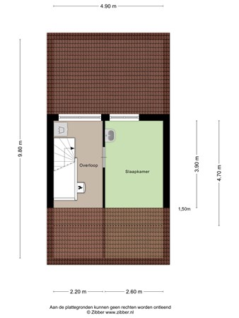 Floorplan - Oosterhoutstraat 14, 6843 RM Arnhem