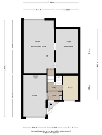 Floorplan - Weerdesteinlaan 9, 6825 AB Arnhem