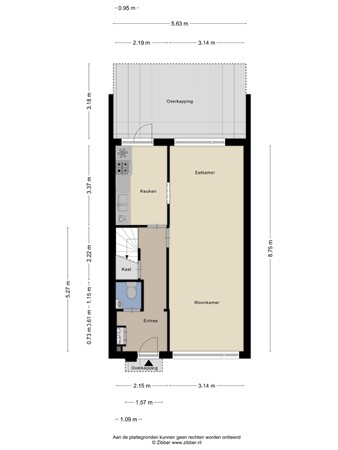 Floorplan - Jura 44, 3524 HN Utrecht
