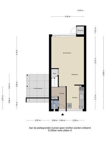 Floorplan - Halve Morgen 85, 6931 XH Westervoort