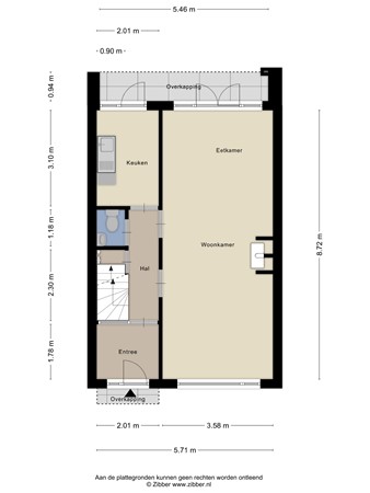 Floorplan - Laan van Klarenbeek 87, 6824 JN Arnhem