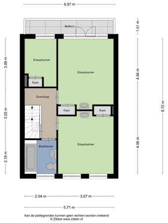 Floorplan - Laan van Klarenbeek 87, 6824 JN Arnhem