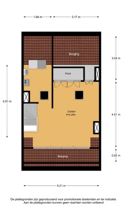 Floorplan - Veeringzoom 34, 1541 SC Koog aan de Zaan