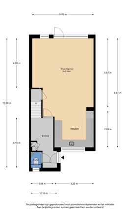 Floorplan - Veeringzoom 34, 1541 SC Koog aan de Zaan