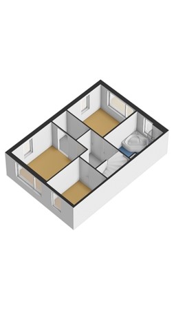 Floorplan - Clusiuslaan 313, 1504 HA Zaandam