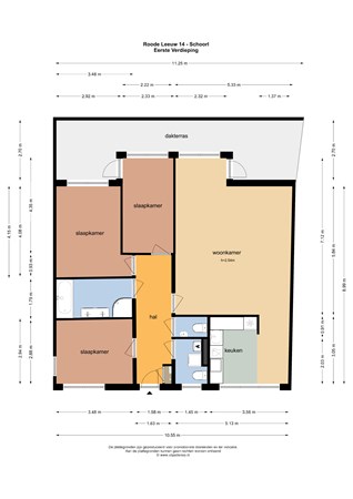 Roode Leeuw 14, 1871 AZ Schoorl - Roode Leeuw 14 Schoorl Plattegrond.jpg