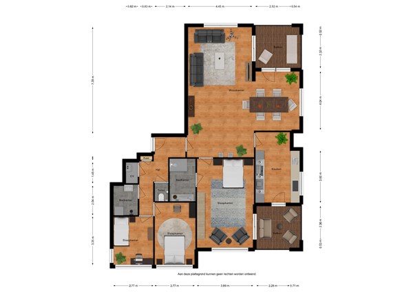 Floorplan - Port Scaldis 15-013, 4511 DB Breskens