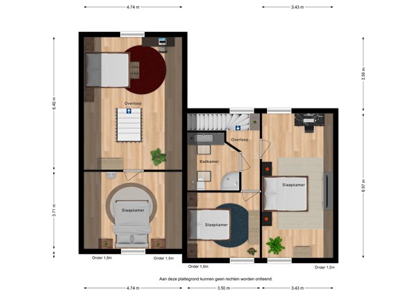 Floorplan - Nieuwstraat 66, 4501 BE Oostburg