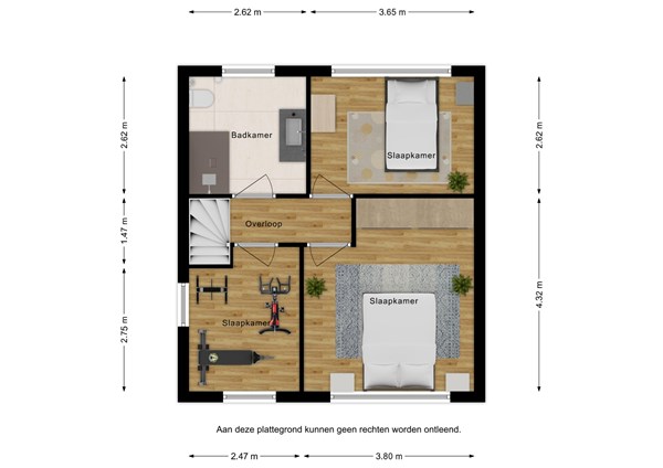 Floorplan - Rembrandtstraat 1, 4501 KP Oostburg