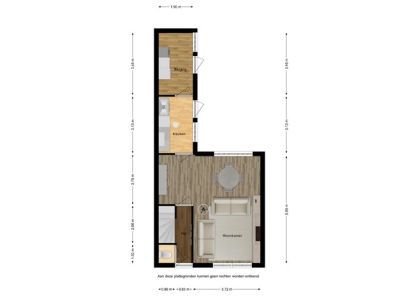 Floorplan - Van Der Peijlstraat 4, 4537 PL Terneuzen